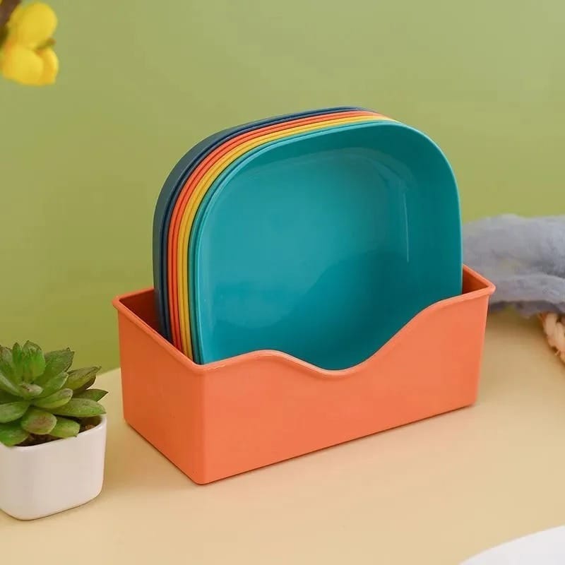 10Pcs Mini Snack Plates with Stand