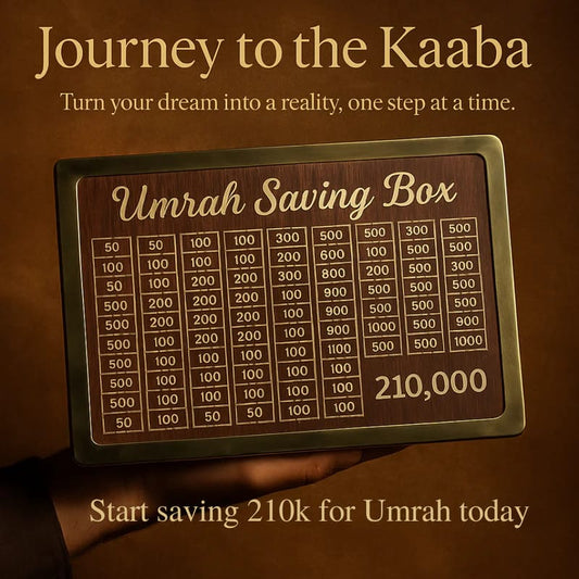 Umrah Saving Wooden Box