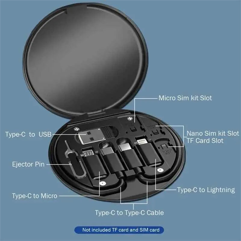 Data Charger Cable Set – 60W Fast Charger Multifunction