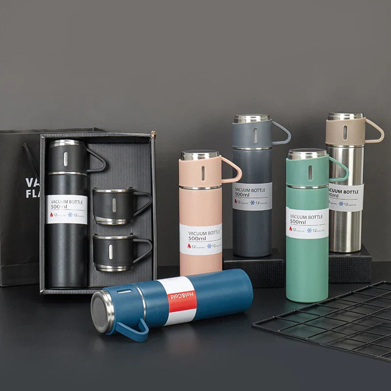 Vacuum Flask Set Stainless Steel