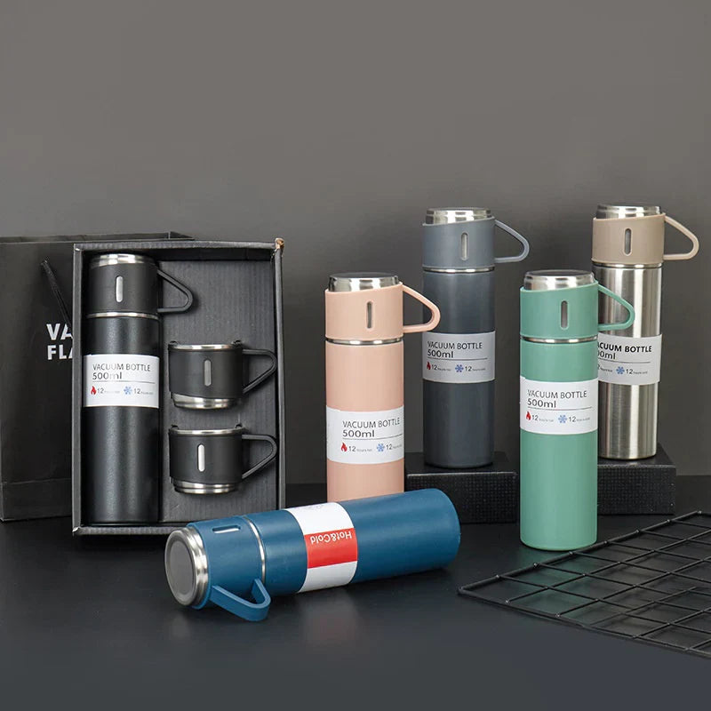 Vacuum Flask Set Stainless Steel