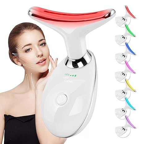 Red-Light-Therapy-for-Face and Neck Massager