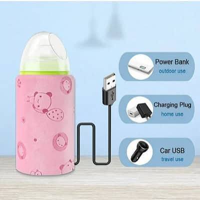Baby Bottle Warmer USB Travel Heater Bag For Toddlers