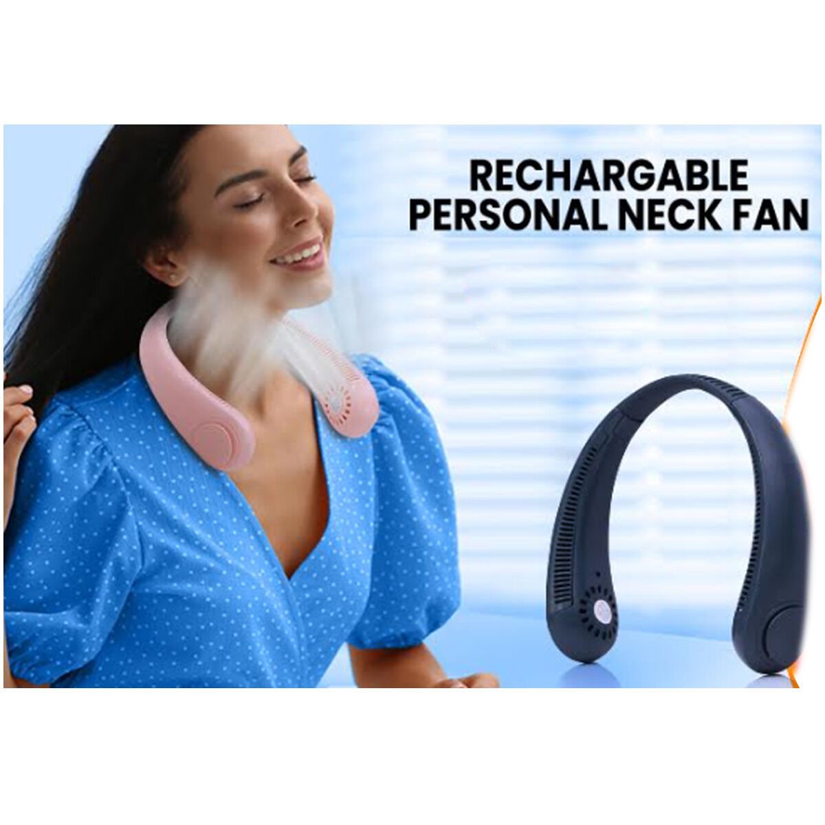 Portable Rechargeable Neck Fan
