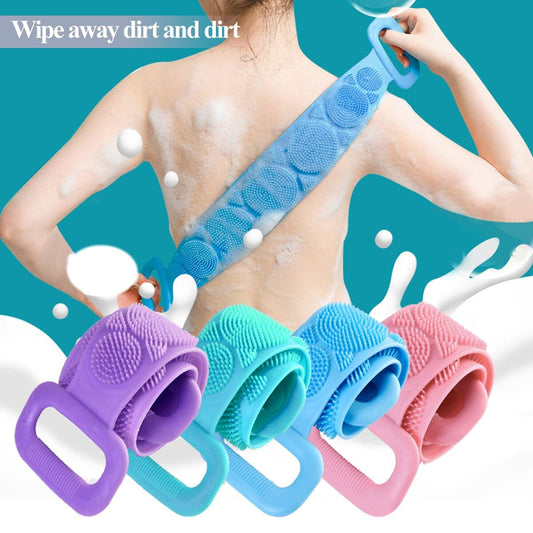Silicone Back Scrubber Belt – Double-Sided Bath Strap