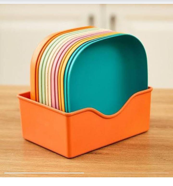 10Pcs Mini Snack Plates with Stand