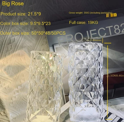 Crystal Diamond Lamp | Rechargeable