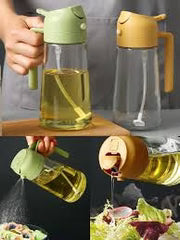 2 in 1 glass oil sprayer and dispenser