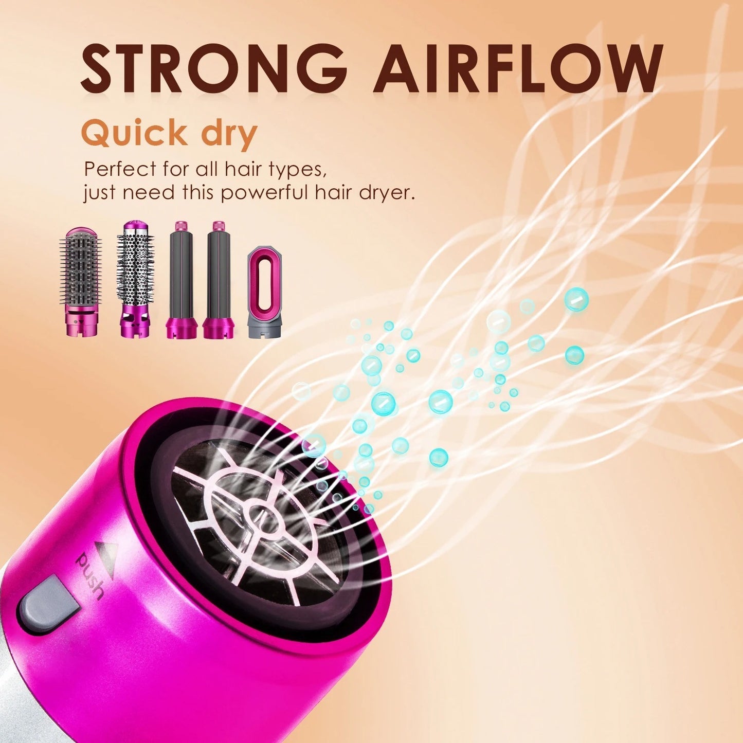 5 in 1 Hair Straightener Brush and dryer