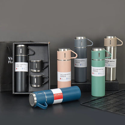Vacuum Flask Set Stainless Steel